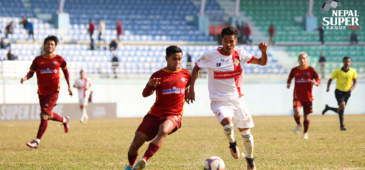 नेपाल सुपर लिग : इलामले ललितपुरलाई १-० गोलले हरायो, पोखरा र बुटवल लुम्बिनी खेल्दै
