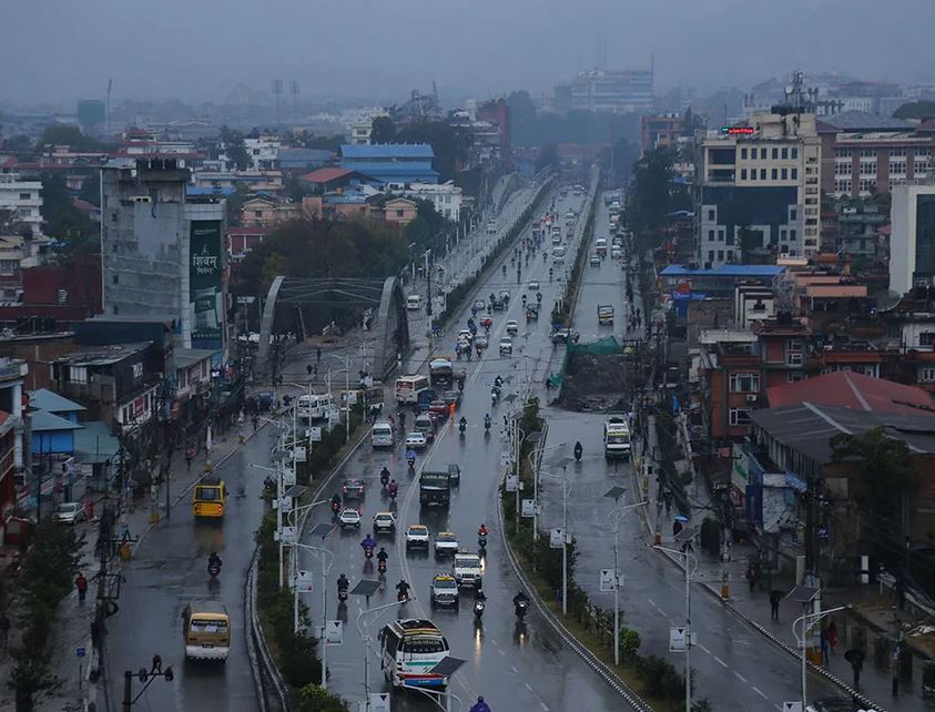 काठमाडौँ उपत्यकामा हल्का वर्षा
