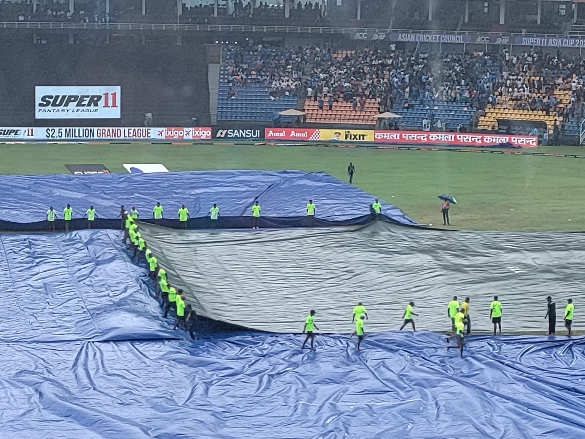 वर्षाका कारण अवरुद्द भयो भारत र पाकिस्तान बीचको खेल