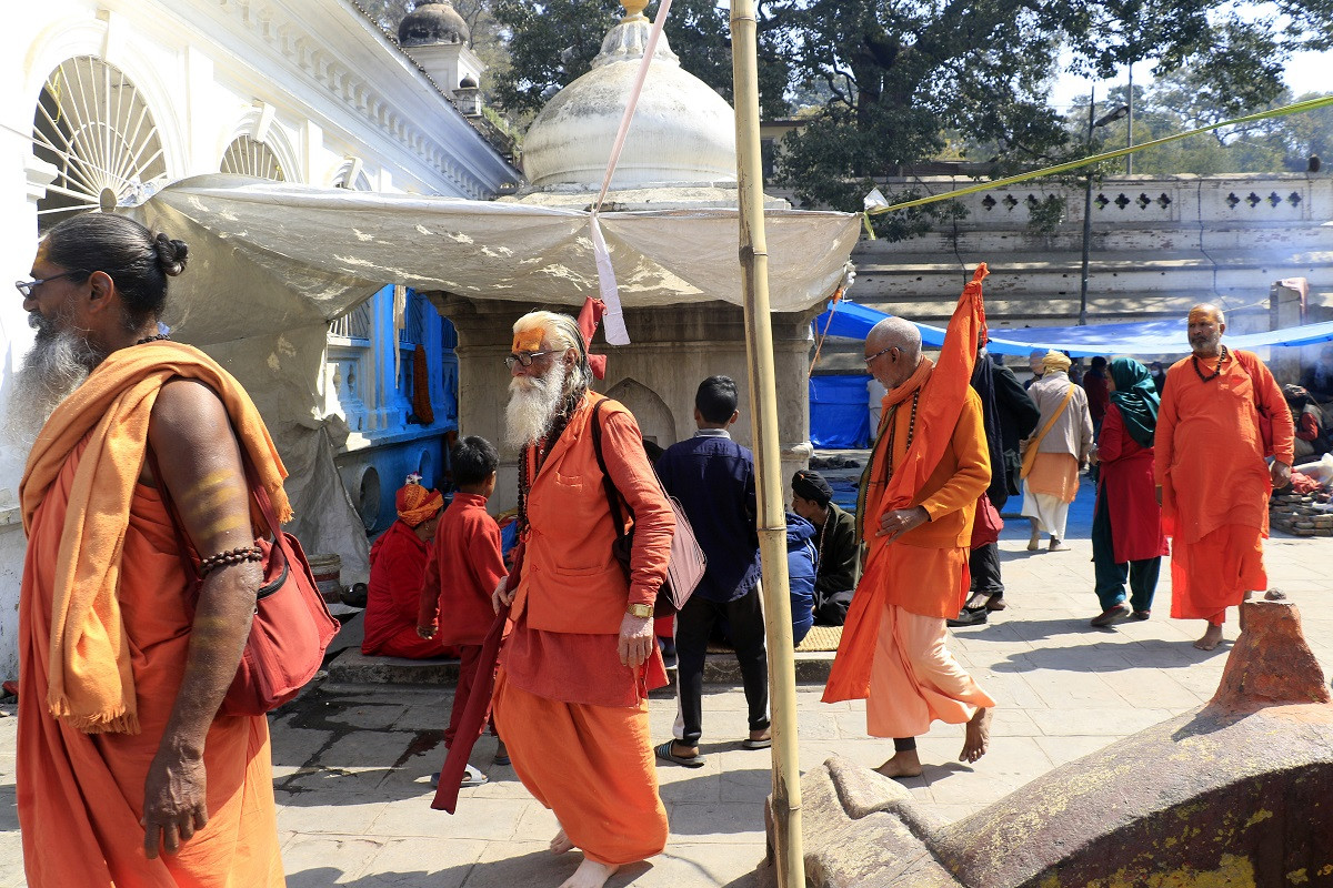 महाशिवरात्रिमा पशुपति आएका साधुसन्तलाई आज दक्षिणा सहित बिदाइ गरिने