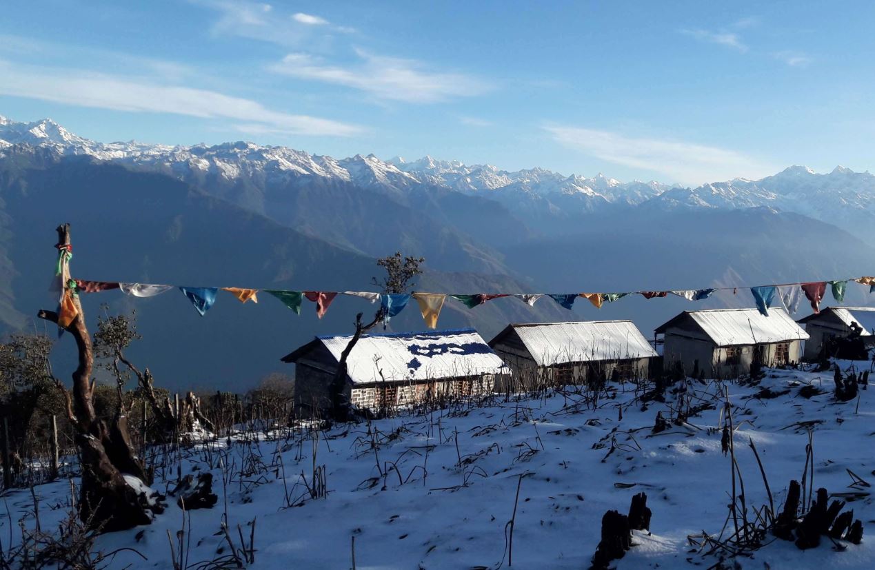 यो वर्ष पाथीभरा क्षेत्रमा पहिलो पटक हिमपात
