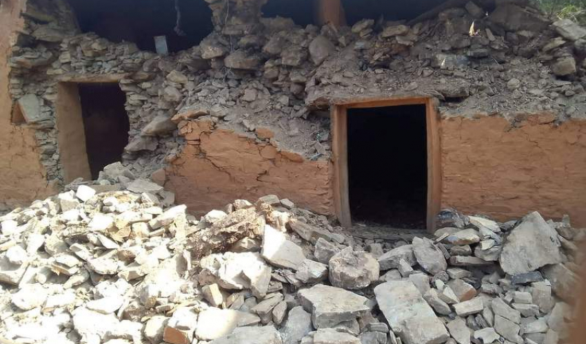 गएराति बाजुरामा गएको भूकम्पले २३ घरमा क्षति